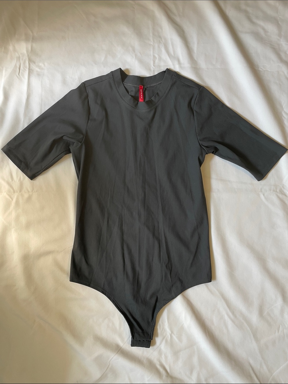 Spanx Green One-Piece Bodysuit - Short Sleeve